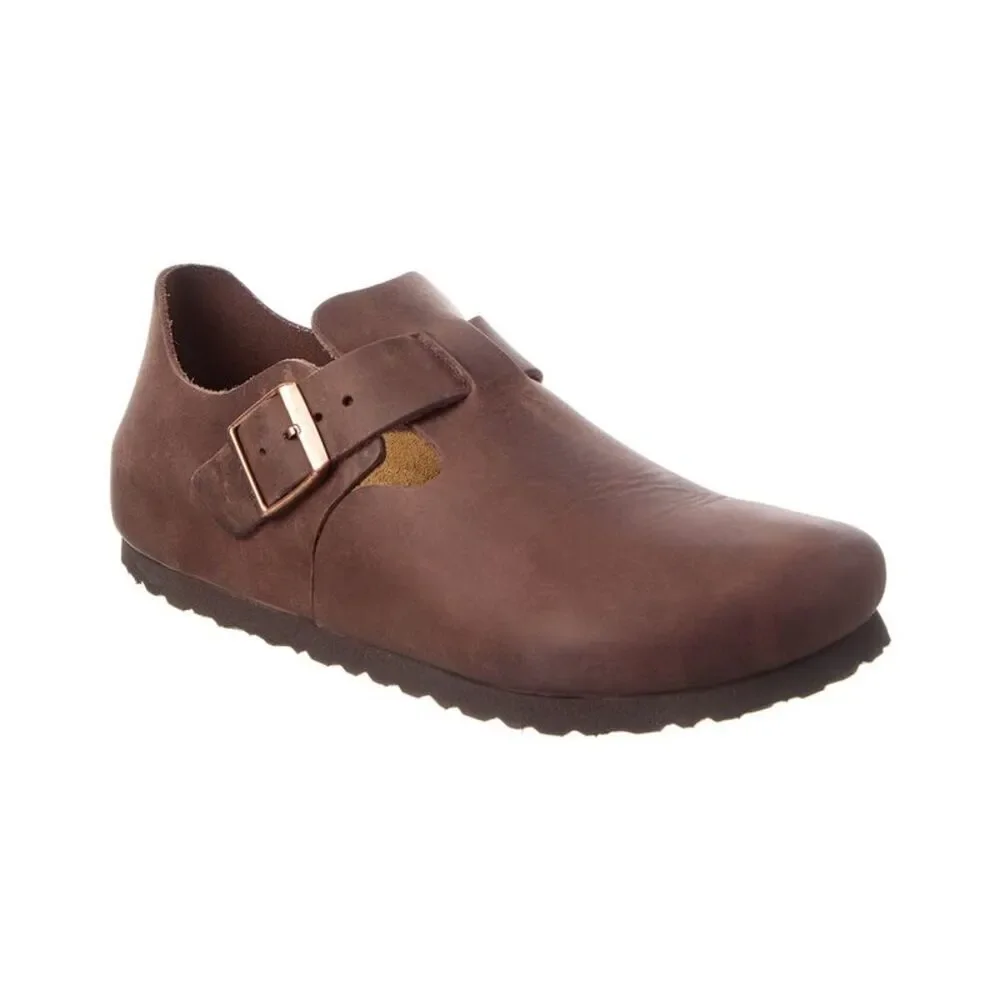 Birkenstock London Oiled Leather Clog, Brown